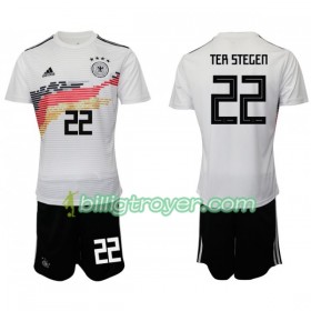 Billige Fotballdrakter Tyskland TER STEGEN 22 Barn Hjemmedraktsett 2019 Kortermet